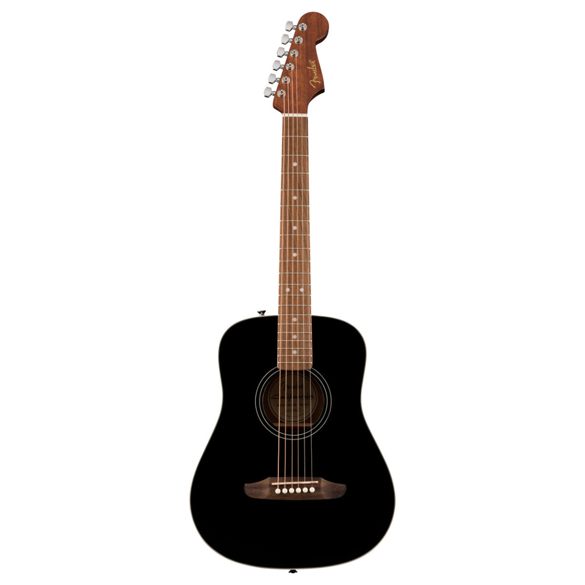 Fender California Standard Redondo Mini Acoustic Guitar w/ Bag - Spruce Top - Black