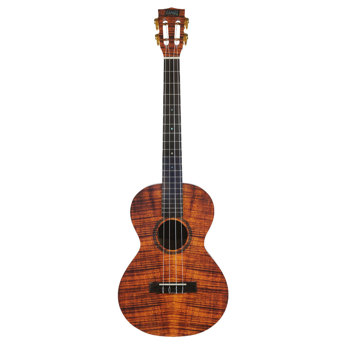 Mahalo MA4KA Artists Elite Series Baritone Ukulele - Koa Photo Flame - Bananas at Large®
