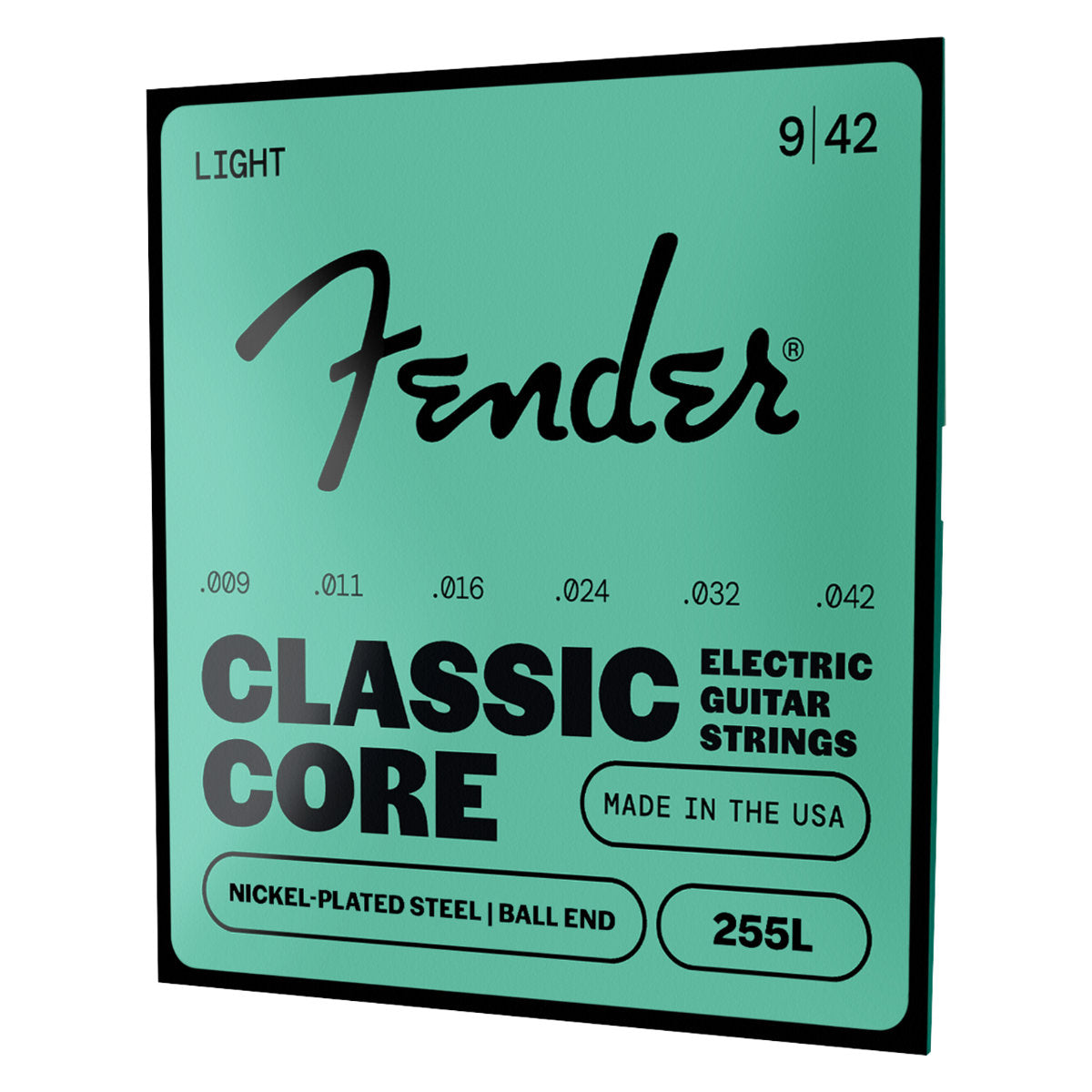 Fender Classic Core 255L Guitar Strings - Nickel-Plated Steel - Ball End - Gauges - 009-042