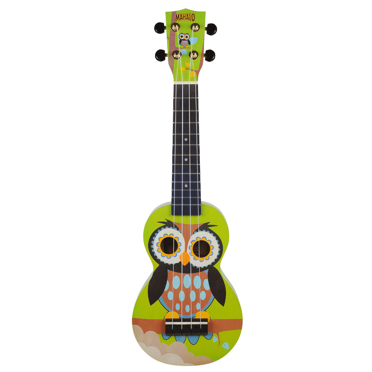 Mahalo MA1WL Art II Series Soprano Ukulele - Owl Motiff