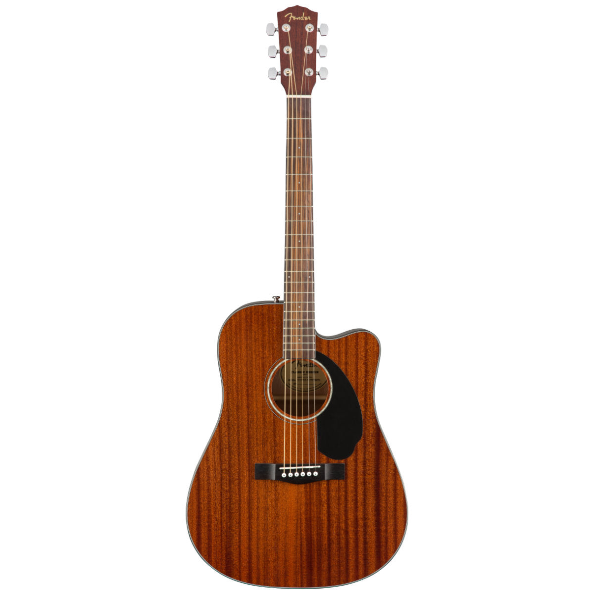 Fender CD-60SCE Solid Top Dreadnought Acoustic-Electric Guitar - All-Mahogany - Bananas at Large®