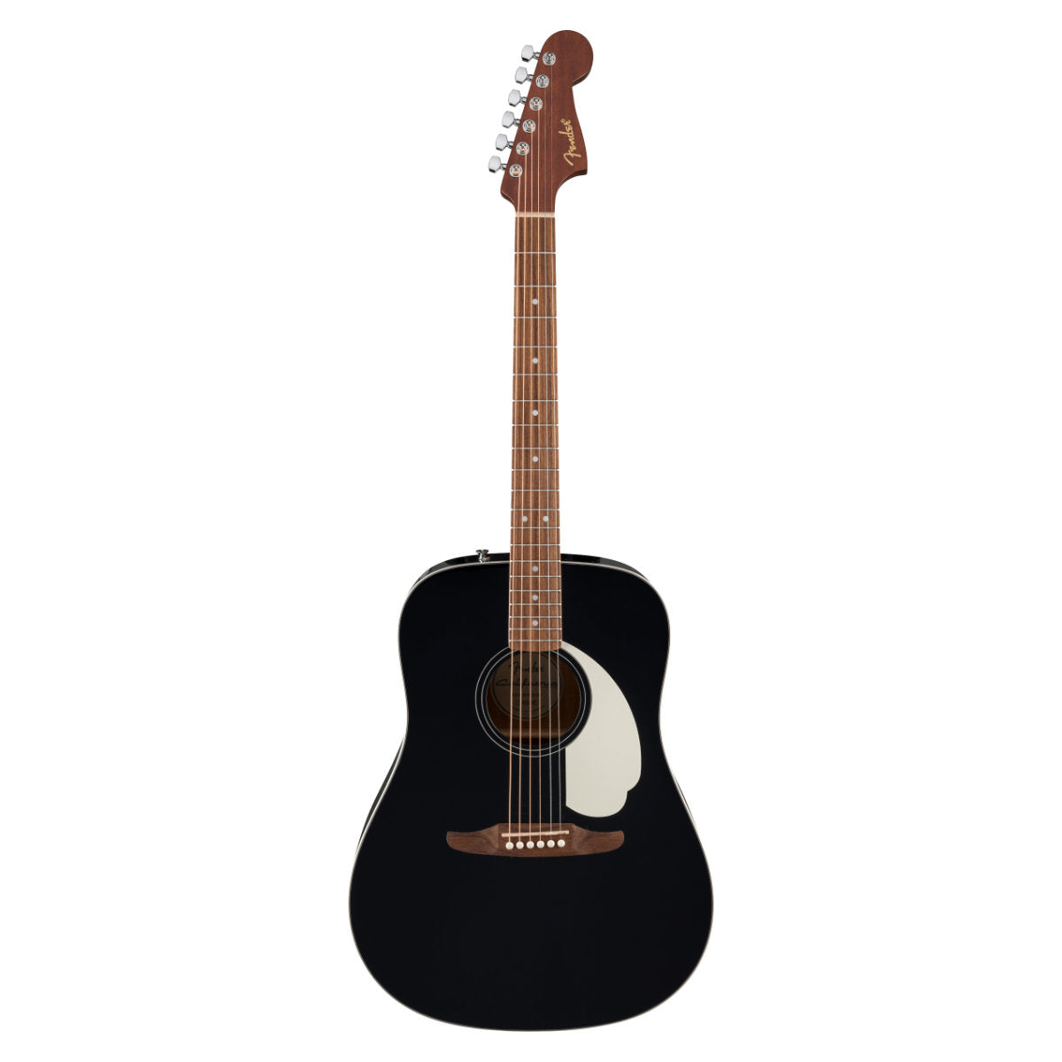 Fender California Standard Redondo Acoustic Guitar - Spruce Top - Ivory Pickguard - Black