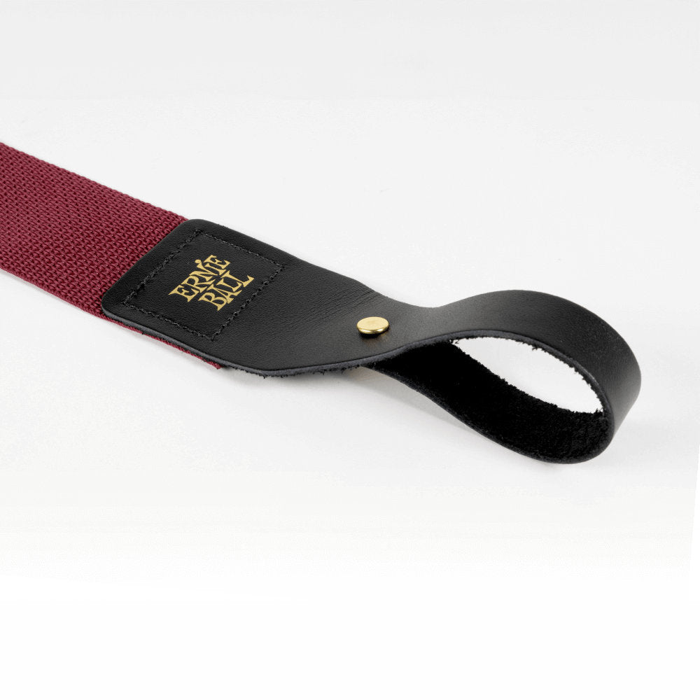 Ernie Ball Acoustic Guitar Strap - Burgundy - Bananas at Large®