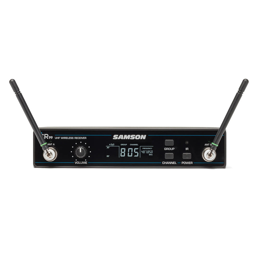 Samson AirLine 99 Wireless Fitness Headset System with Qe Fitness Mic (AH9-Qe/CR99) - K Band
