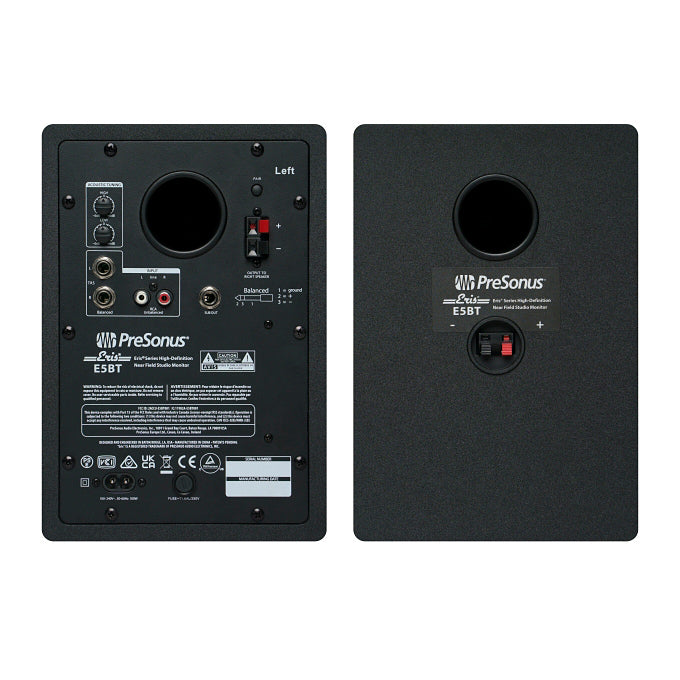 PreSonus Eris E5 BT Studio Monitors (Pair) w/Bluetooth - Black - Bananas at Large®