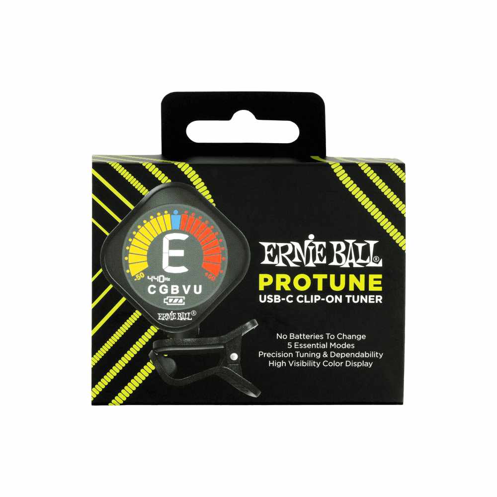 Ernie Ball ProTune USB-C Rechargeable Clip-on Tuner - Bananas at Large®