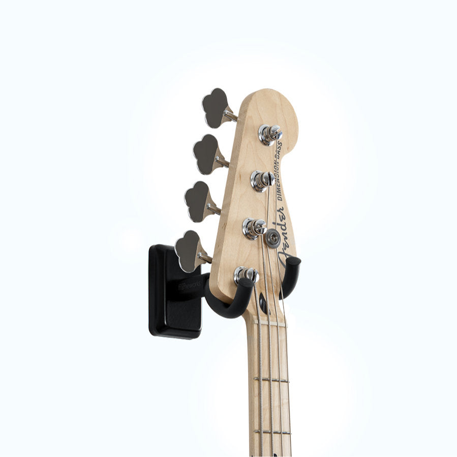 Gator Frameworks Wall Mounted Guitar Hanger with Black Mounting Plate - Bananas at Large®