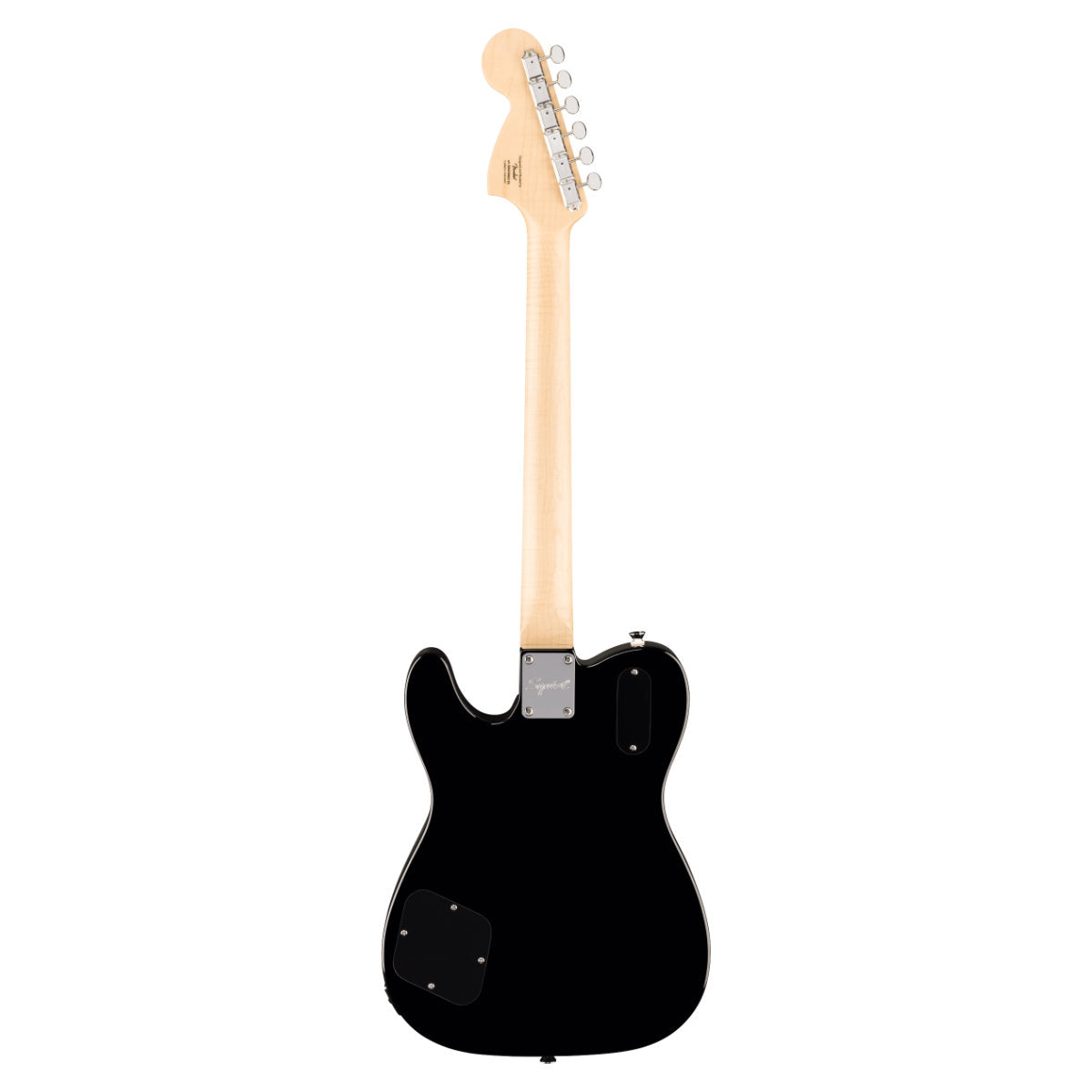 Squier Paranormal Troublemaker Telecaster Deluxe Bigsby Electric Guitar - Laurel Fingerboard - Parchment Pickguard - Black