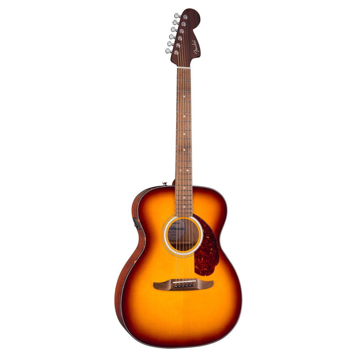 Fender California Deluxe Monterey™ E Acoustic-Electric Guitar - Tortoiseshell Pickguard - Honey Sunburst