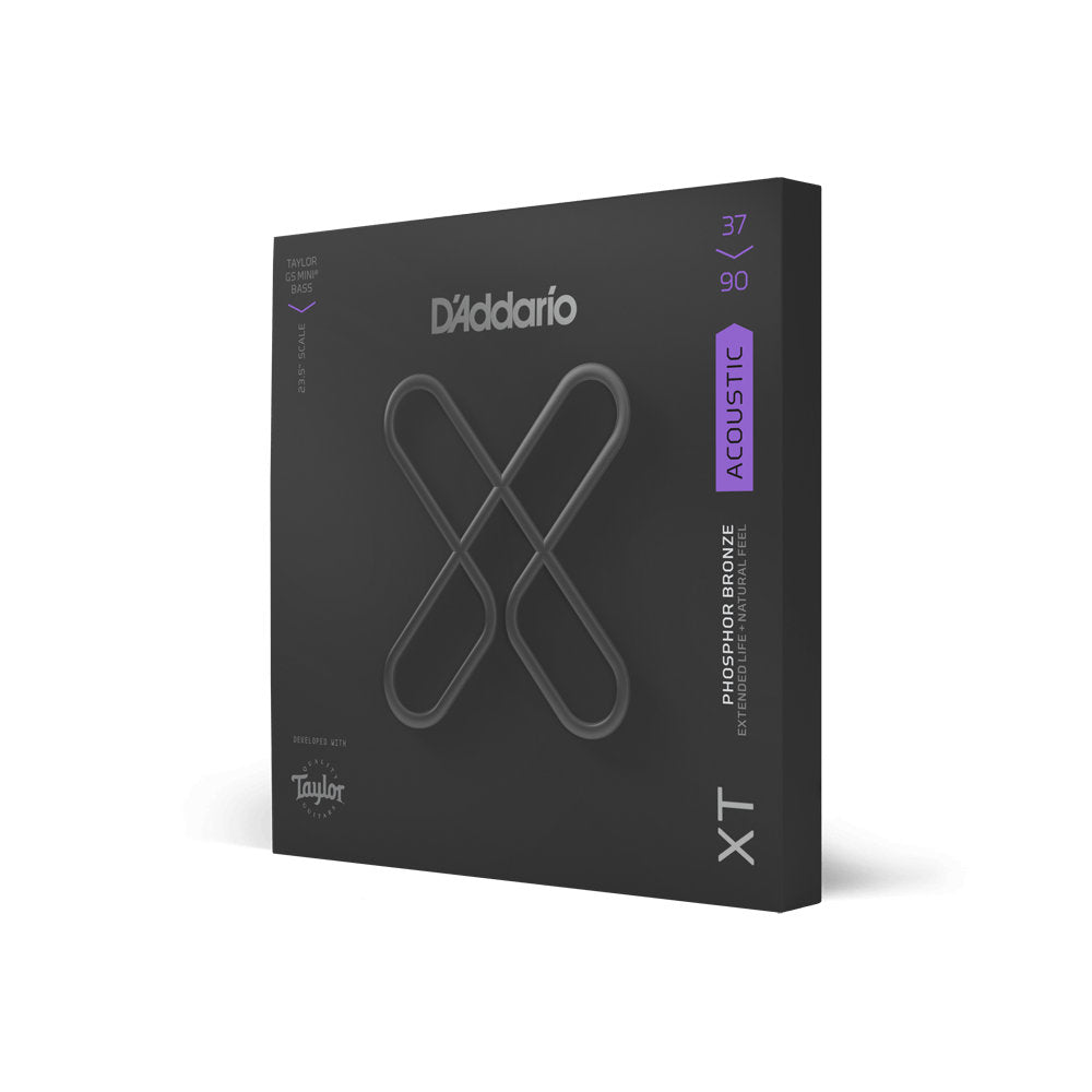 D'Addario XTB3790GS XT Taylor GS Mini Coated Phosphor Bronze Acoustic Bass Strings - 7-90 Custom Light