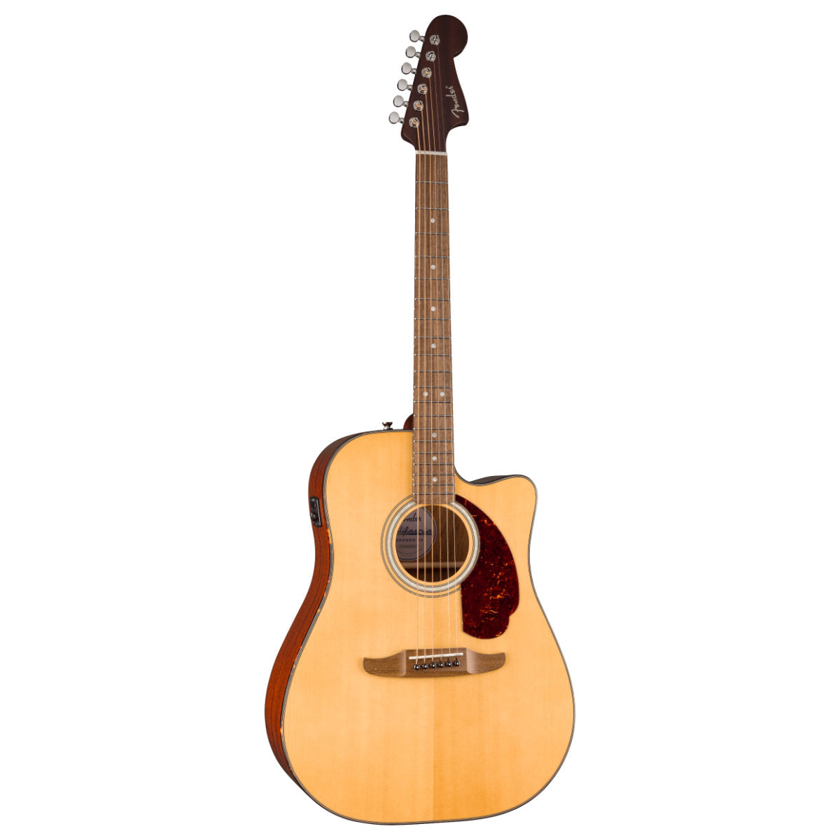 Fender California Deluxe Redondo CE Acoustic-Electric Guitar - Tortoiseshell Pickguard - Natural