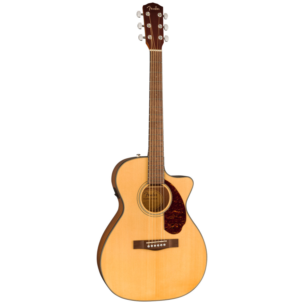 Fender CC-140SCE Concert Acoustic-Electric Guitar - Walnut Fingerboard - Natural - Bananas at Large®