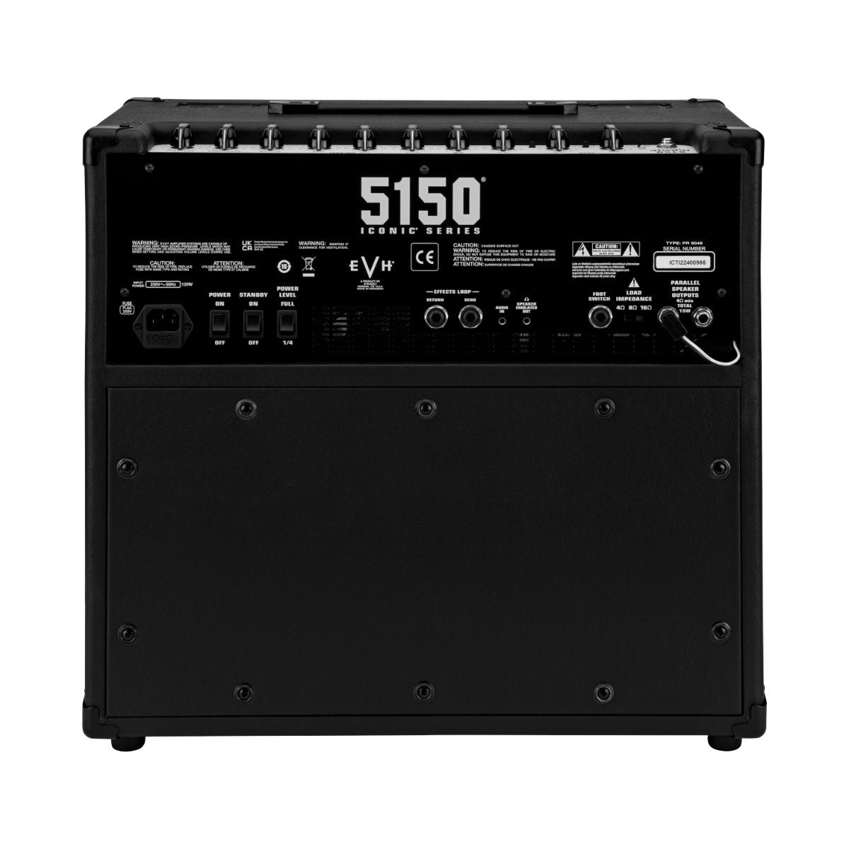 EVH 5150 Iconic Series 15W 1X10 Combo Guitar Amp - Black - 120V