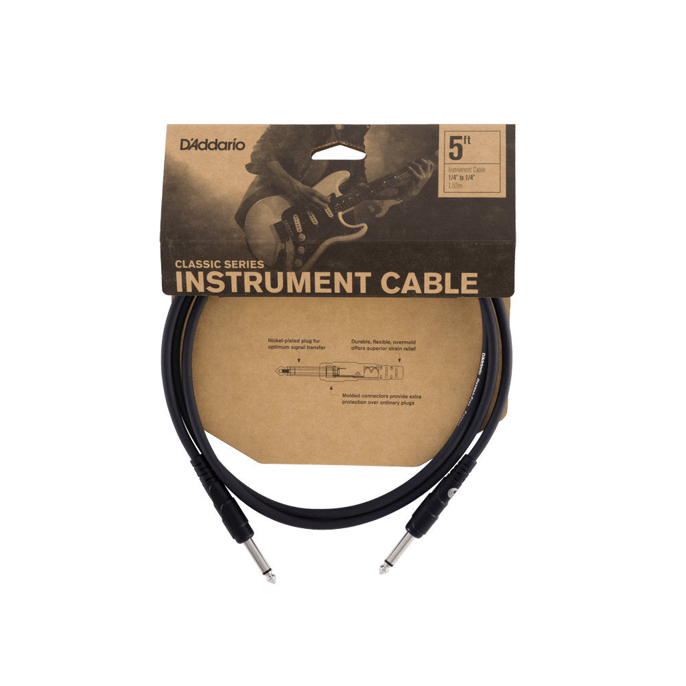 D'Addario PW-CGT-10 Classic Series Instrument Cable - Straight to Straight - 10ft - Bananas at Large®