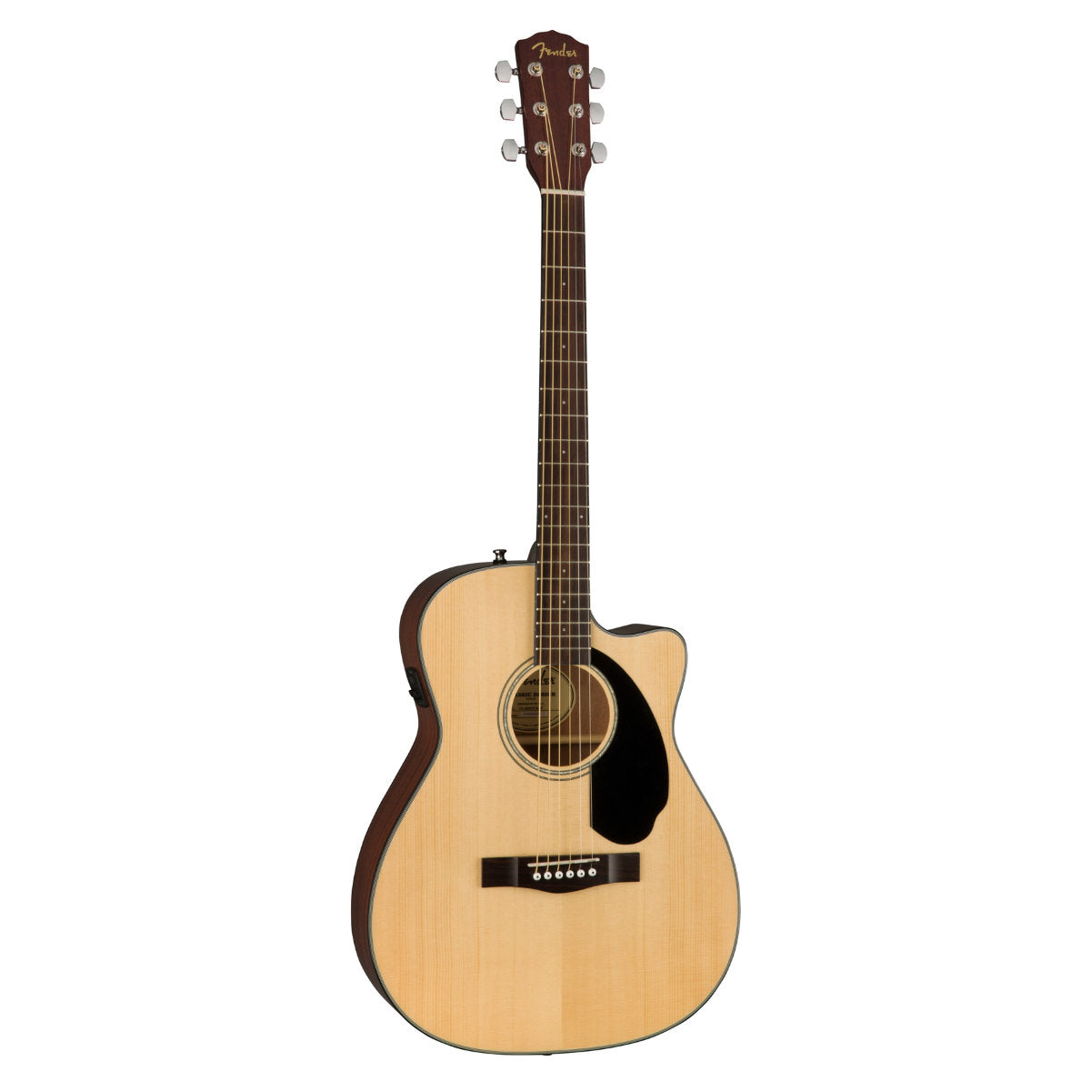 Fender CC-60SCE Solid Top Concert Acoustic-Electric Guitar - Walnut Fingerboard - Natural
