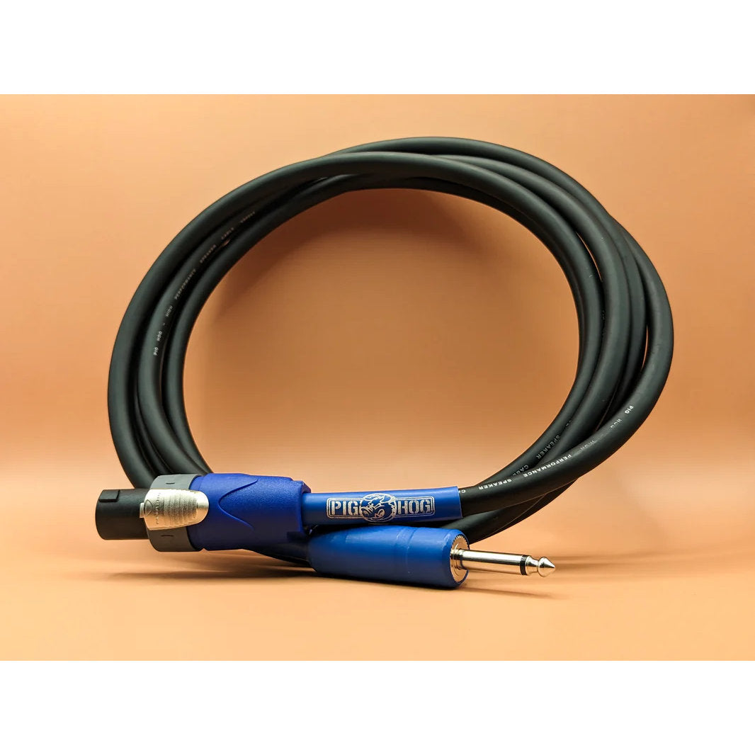 Pig Hog Speaker Cable - Speakon to 1/4 in. - 10 ft.