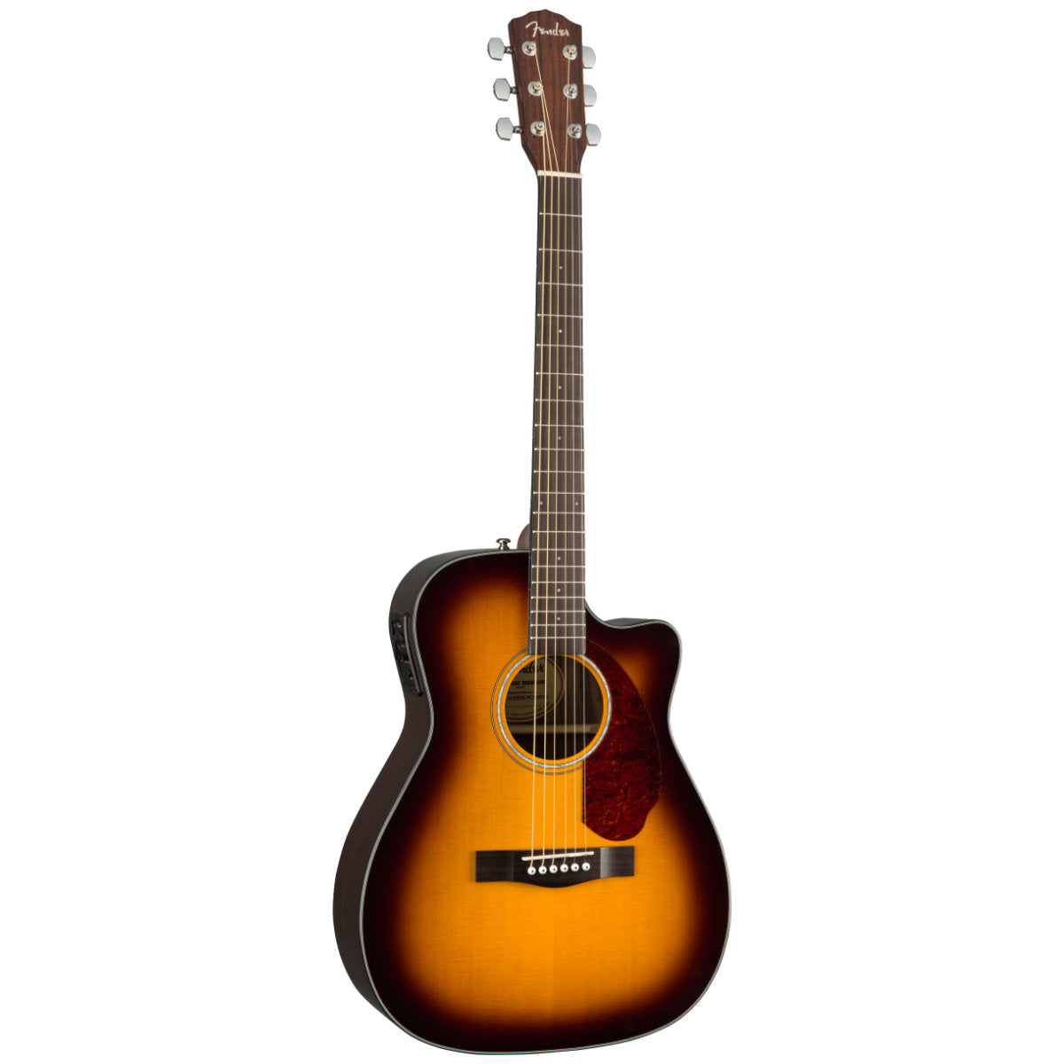Fender CC-140SCE Concert Acoustic-Electric Guitar - Walnut Fingerboard - Sunburst - Bananas at Large®