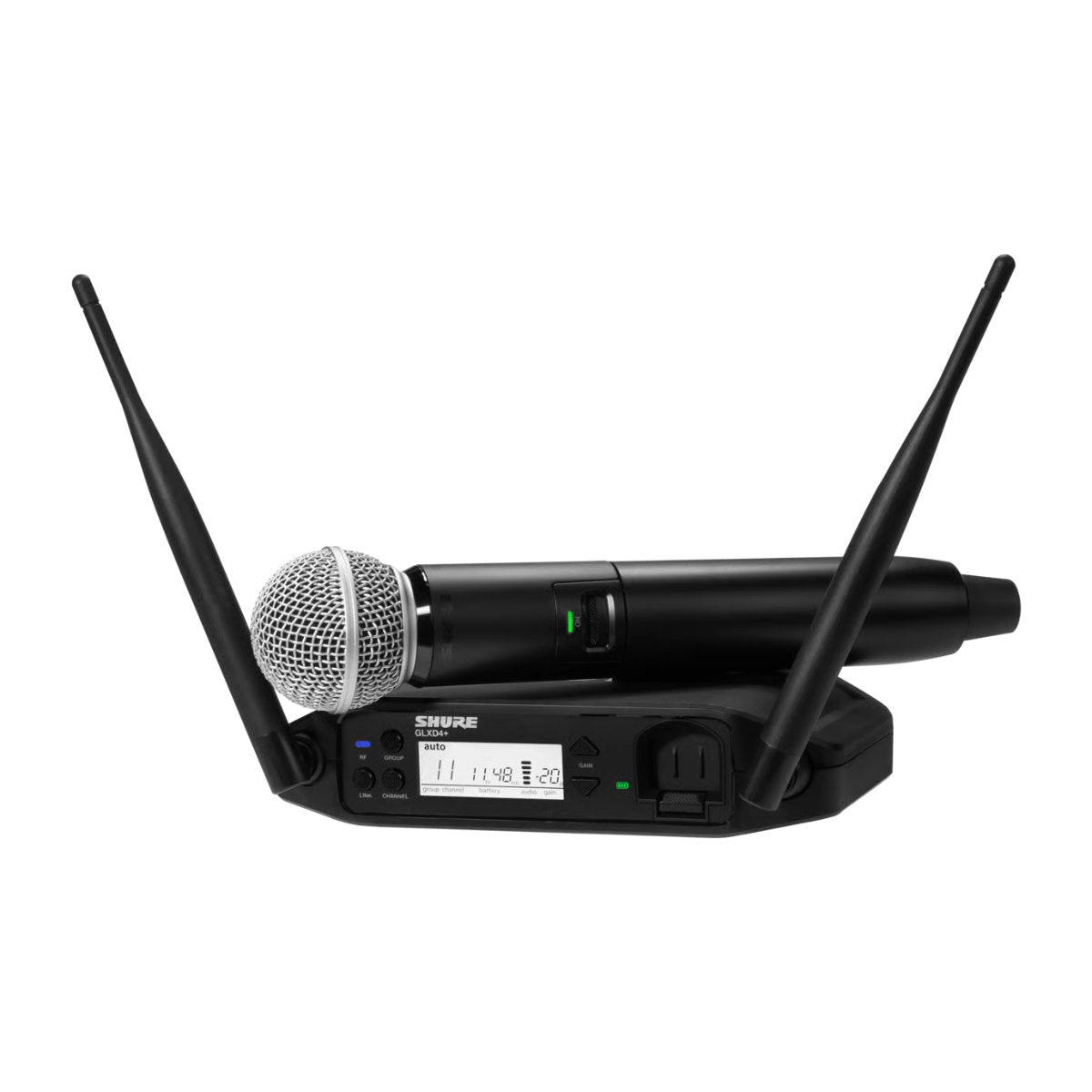 Shure GLXD24+/SM58 Digital Wireless Handheld System w/ SM58 Vocal Microphone - Z3 Freq