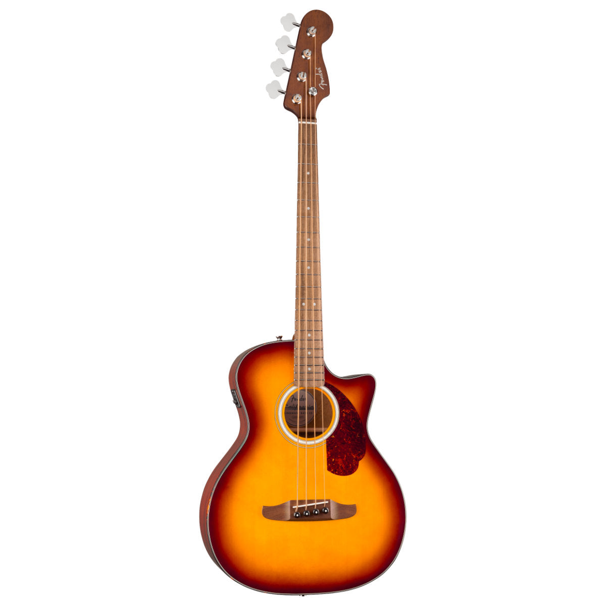 Fender California Deluxe Kingman Bass CE Acoustic-Electric Bass - Tortoiseshell Pickguard - Honey Sunburst