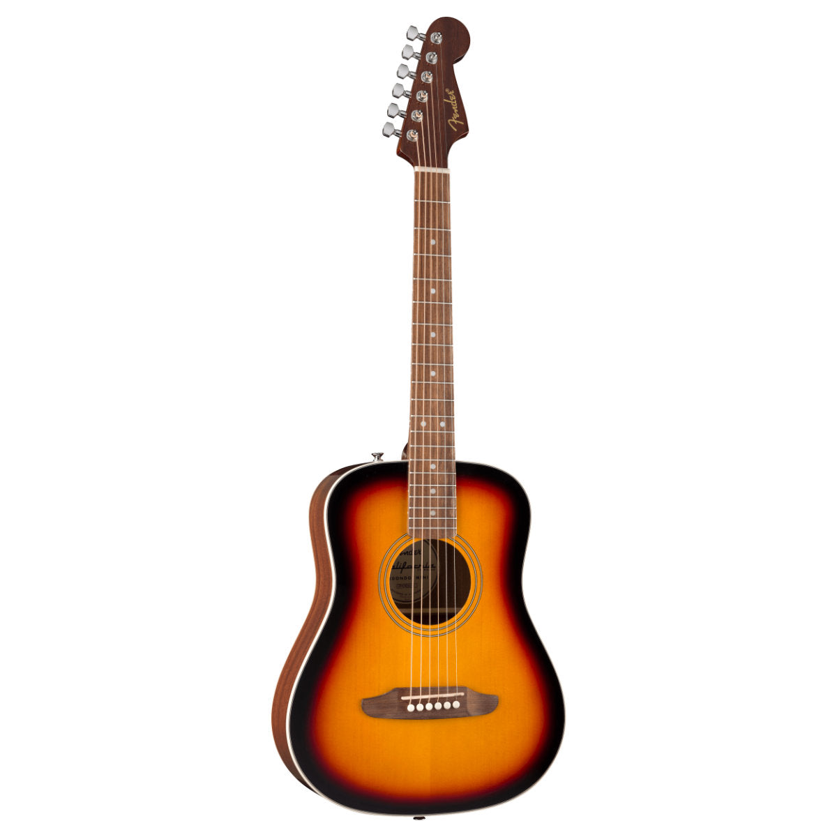 Fender California Standard Redondo Mini Acoustic Guitar w/ Bag - Spruce Top - 3-Color Sunburst