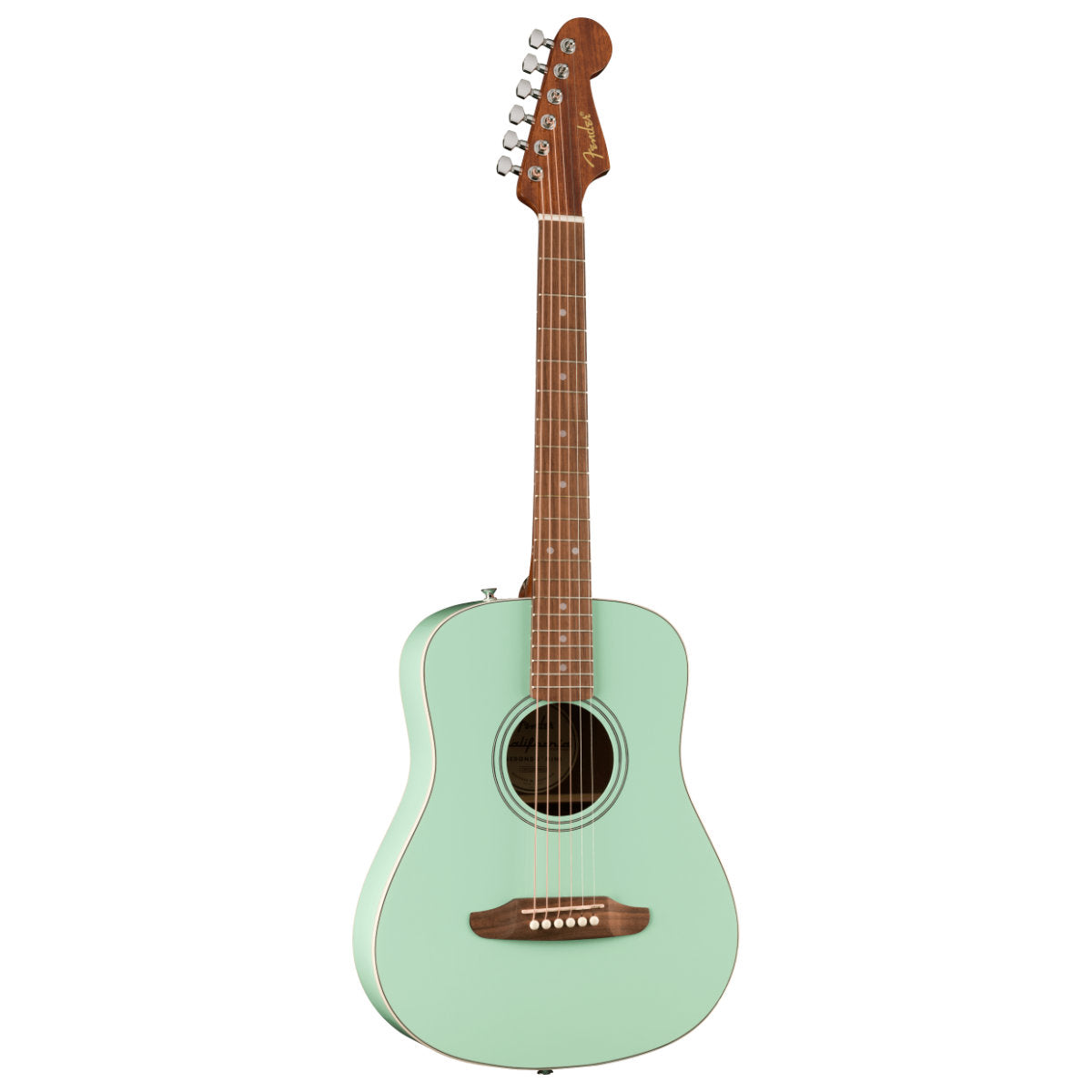 Fender California Standard Redondo Mini Acoustic Guitar w/ Bag - Spruce Top - Surf Green