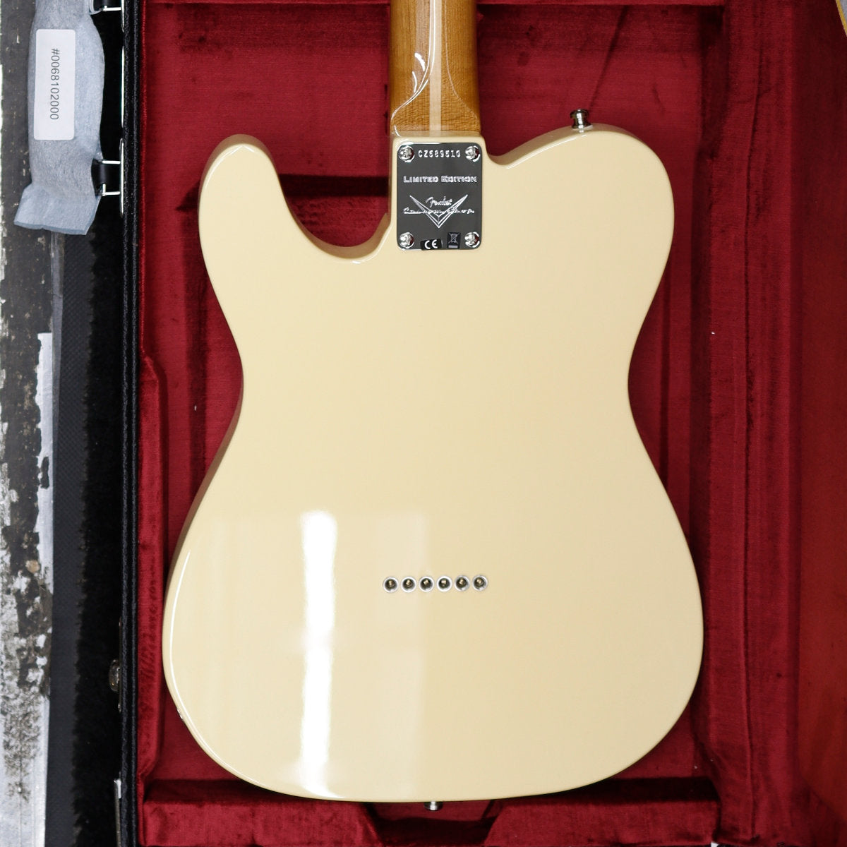 Fender Custom Shop #177 Limited Edition Hand-Selected Custom Deluxe Roasted Tele Electric Guitar - NOS w/ Matching Headcap - Aged Vintage White - Bananas at Large®