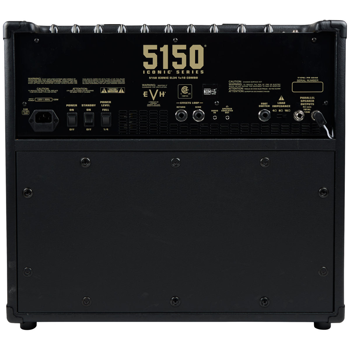 EVH 5150® Iconic® Series 15W EL34 1X10 Combo Guitar Amp - Black - 120V