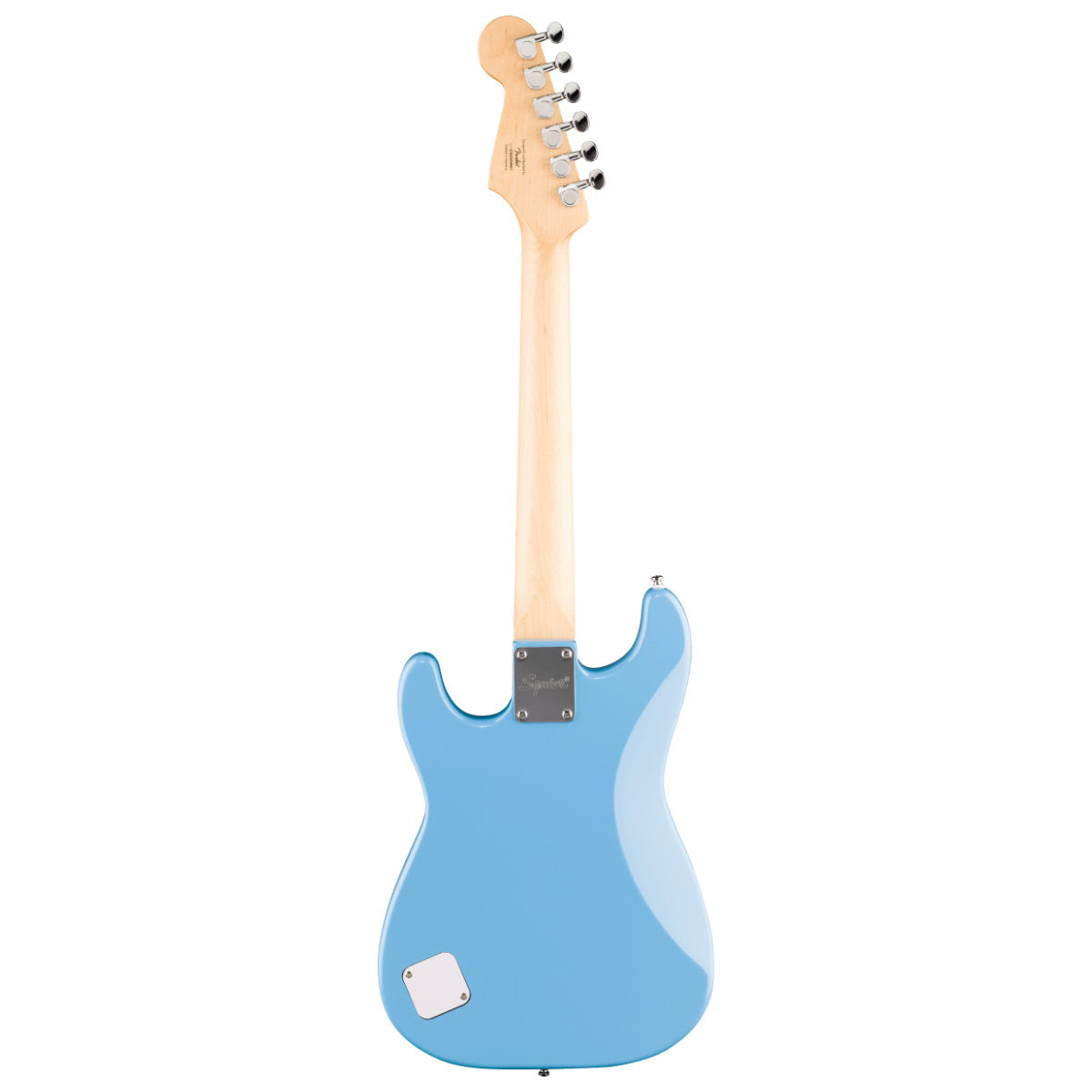 Squier Mini Stratocaster Electric Guitar - Maple Fingerboard - White Pickguard - California Blue