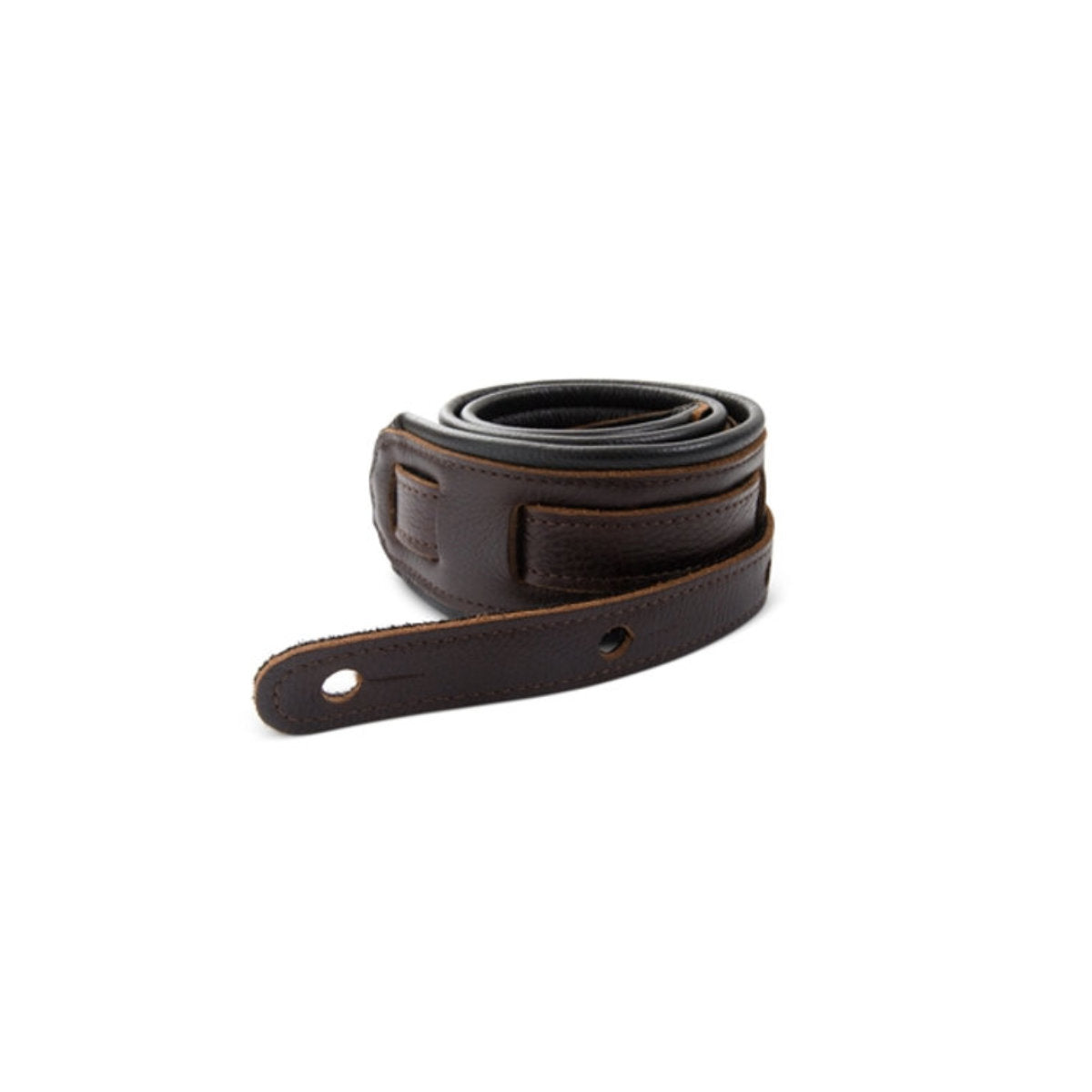 Taylor 4130-25 Koa Plus Guitar Strap - Leather / Black Stitching