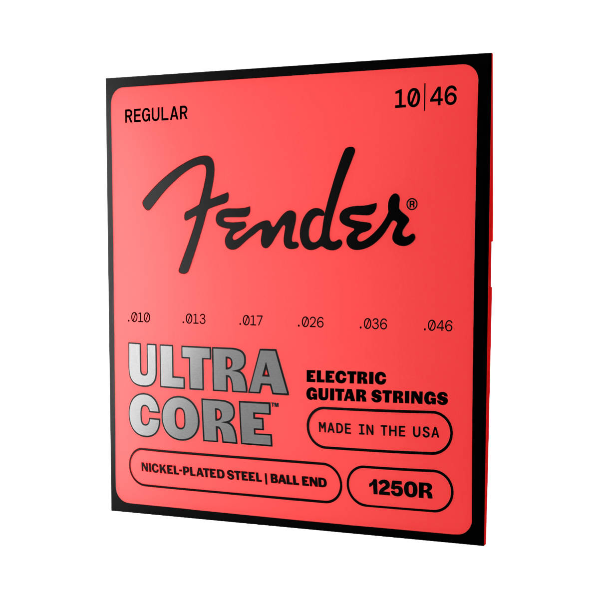 Fender 1250R Ultracore Guitar Strings - Nickel Plated Steel - Ball End - Gauges 010-046