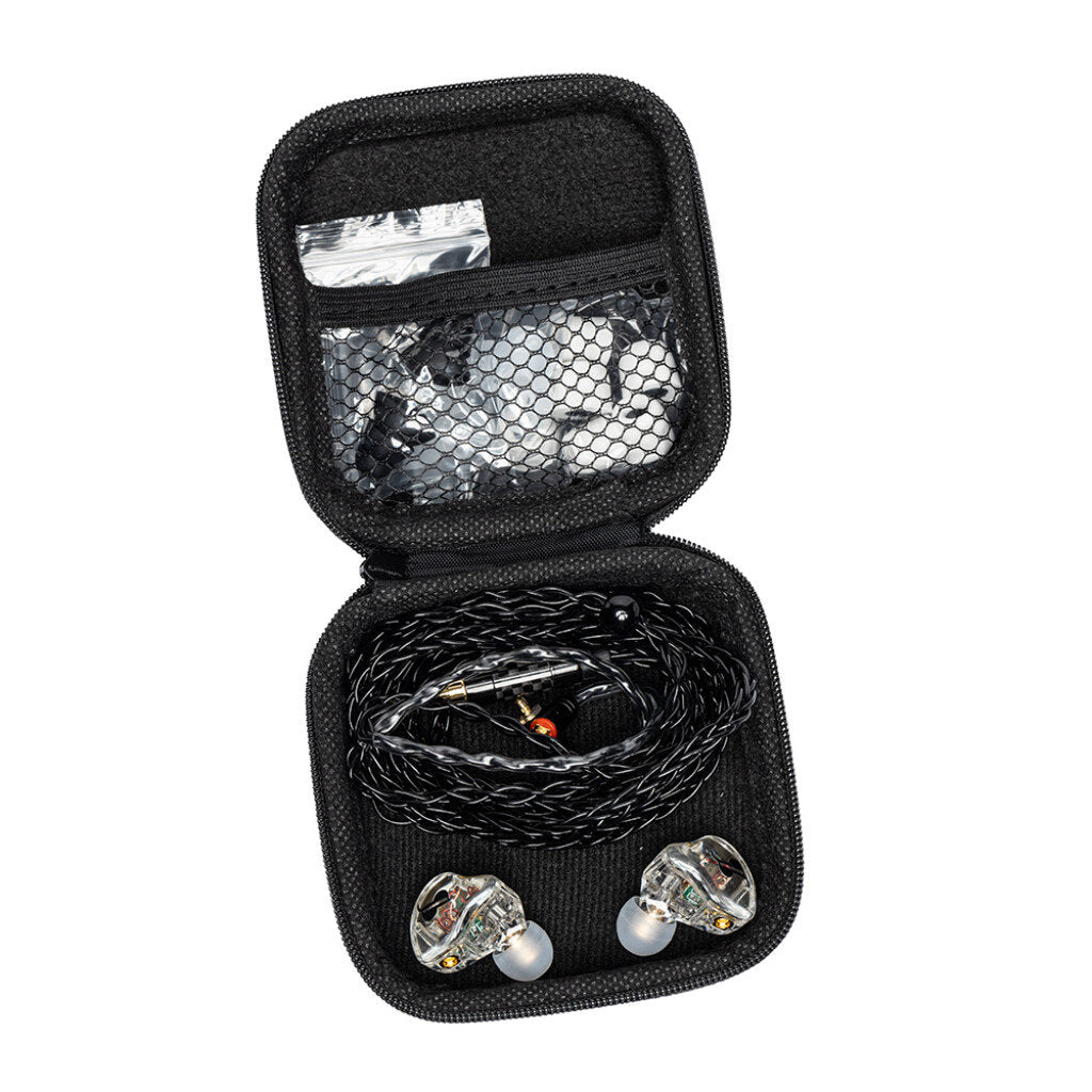 Stagg Superior In-Ear Stage Monitors w/ Premium Hybrid Transducers - Transparent