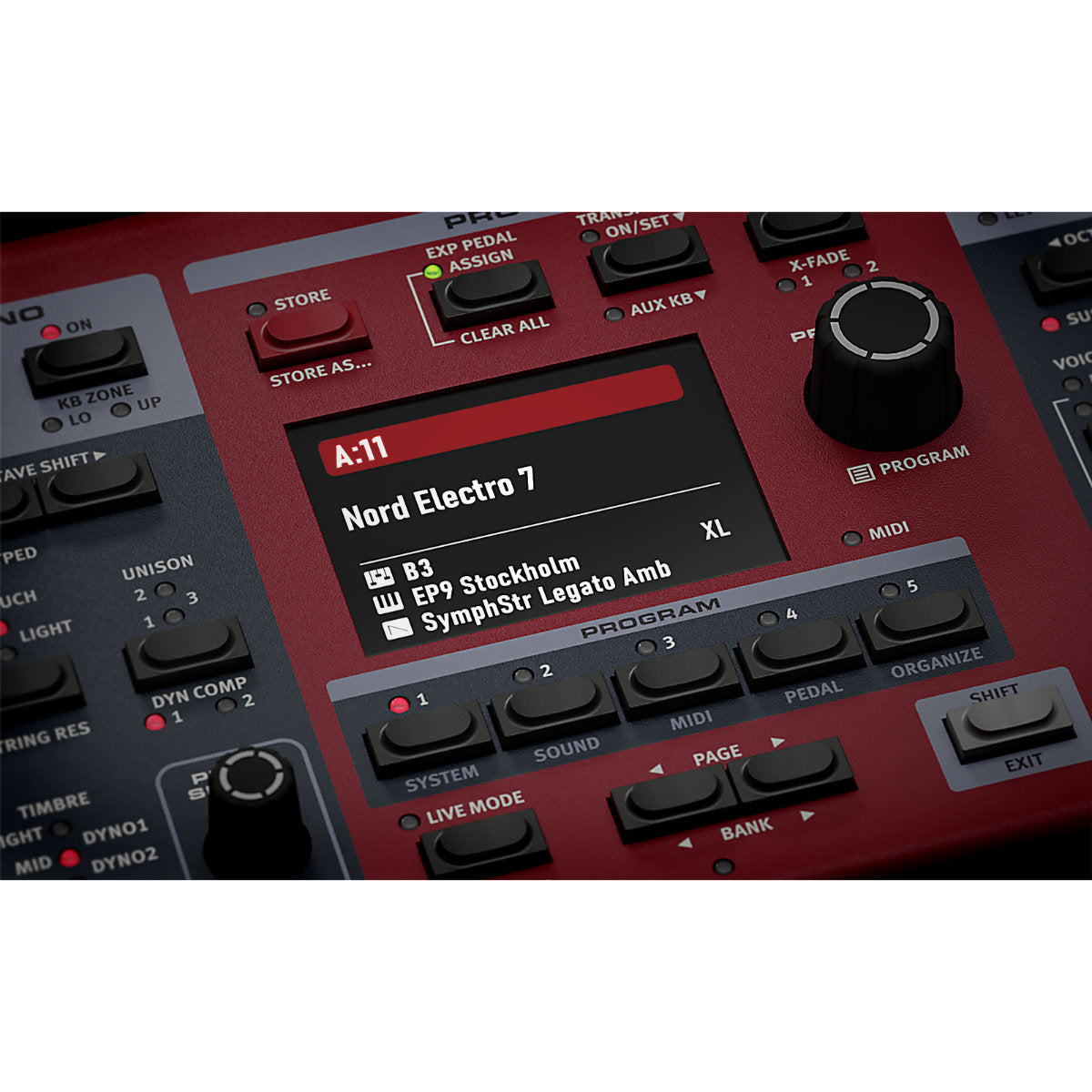 Nord Electro 7 61-Key Semi-Weighted Waterfall Portable Keyboard - Bananas at Large®