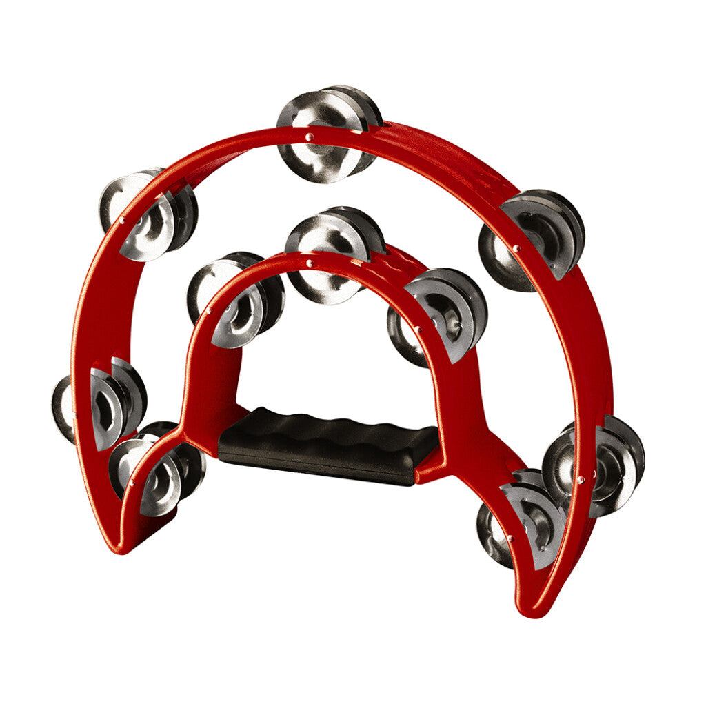 Stagg Cutaway Plastic Tambourine - 20 Jingles - Red - Bananas at Large®