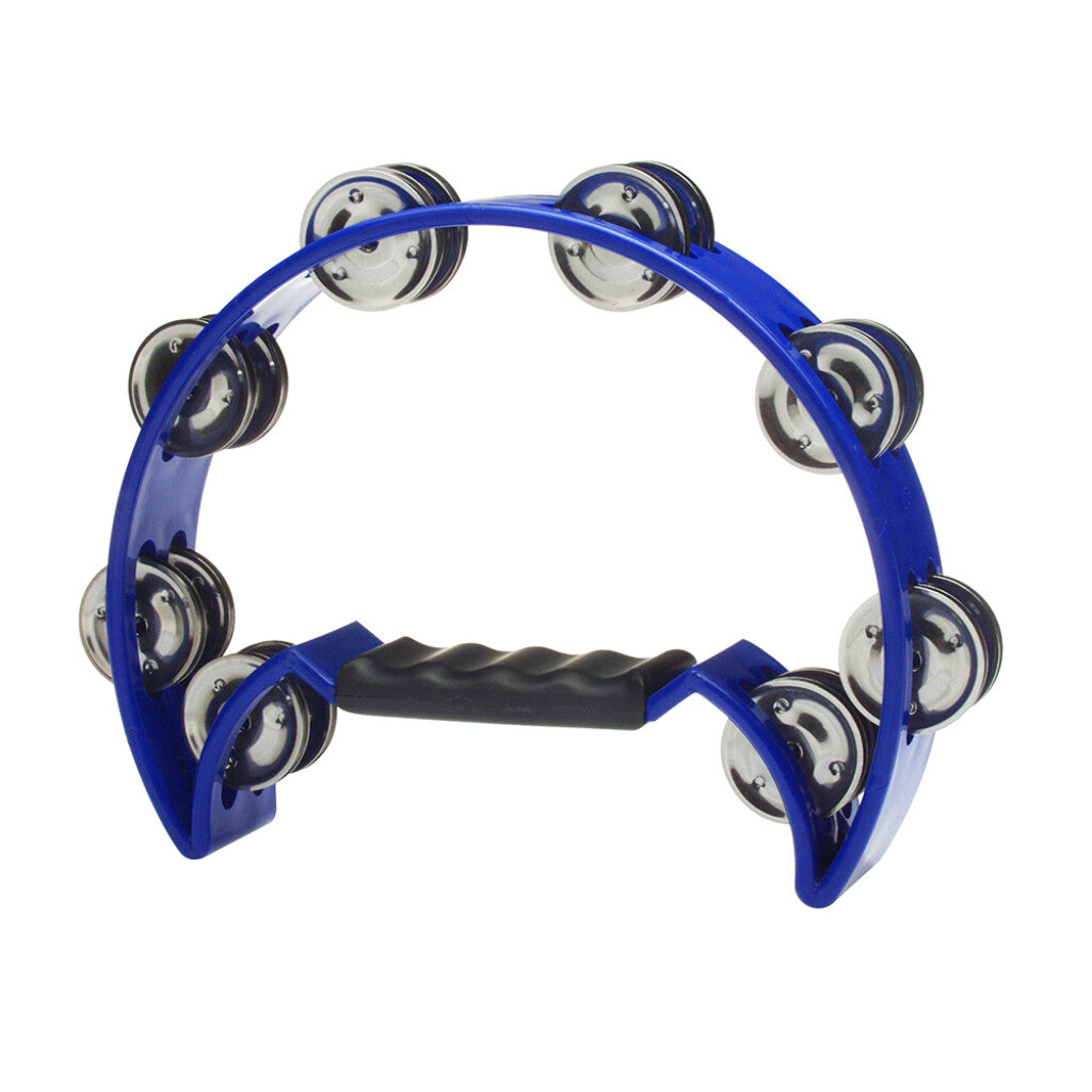 Stagg Cutaway Plastic Tambourine - 16 Jingles - Blue - Bananas at Large®
