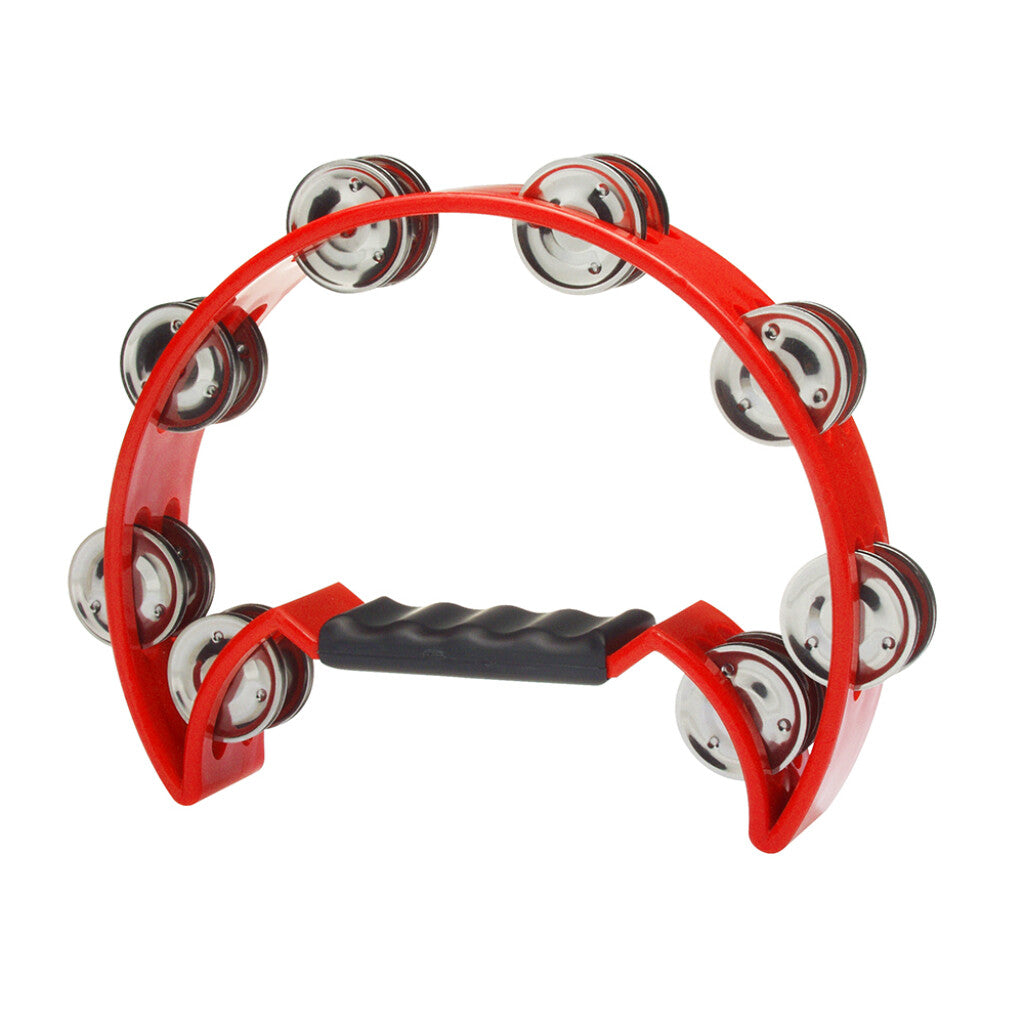 Stagg Cutaway Plastic Tambourine - 16 Jingles - Red - Bananas at Large®