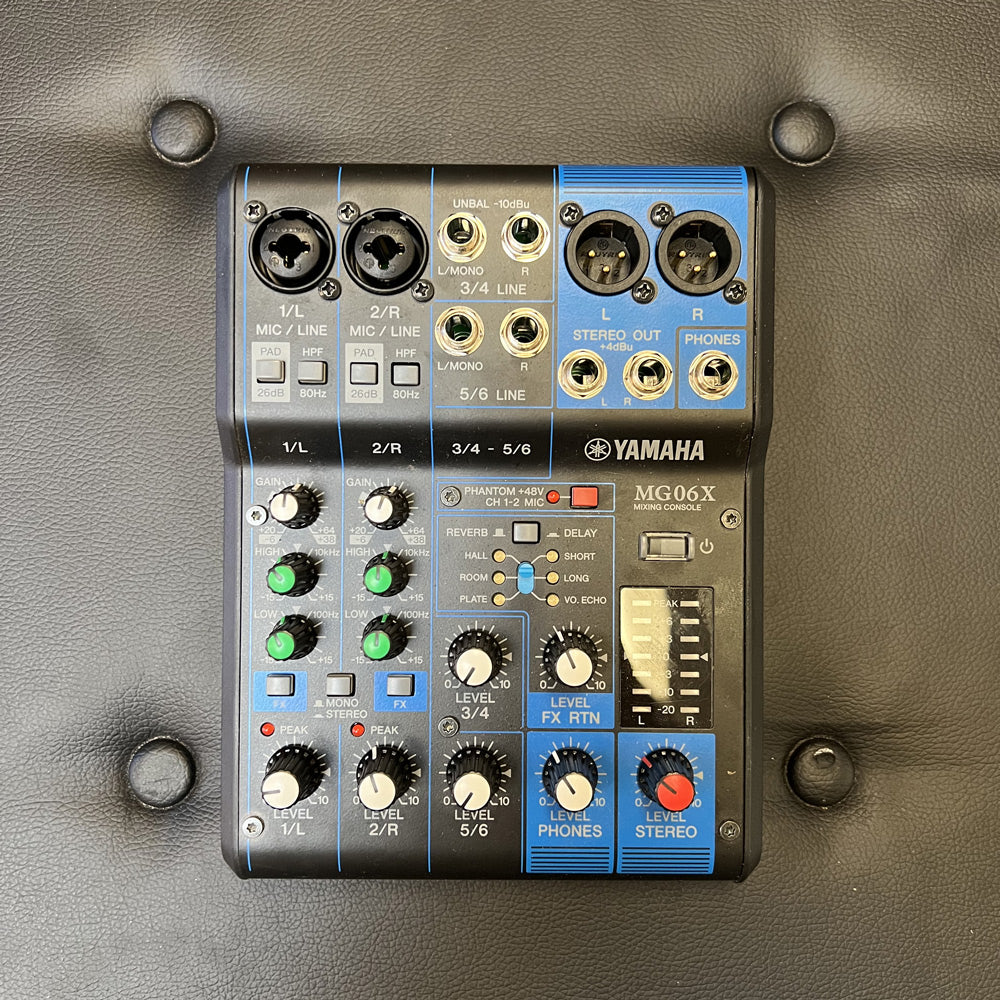 Rental - Yamaha MG06X 6-Channel Mixer w/ Effects - Bananas at Large®