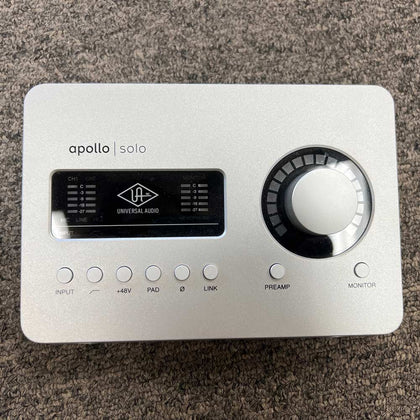 Universal Audio Apollo Solo Thunderbolt 3 Desktop Recording Audio Interface w/ Box (Pre-Owned)