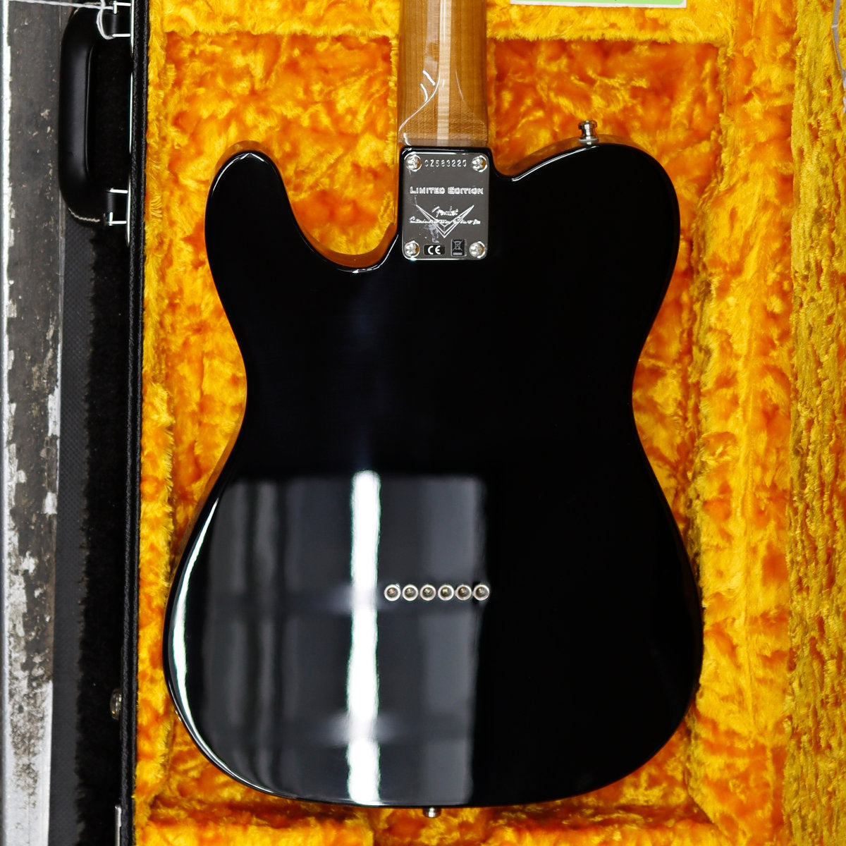 Fender Custom Shop #175 Limited Edition Hand-Selected Custom Deluxe Roasted Tele Electric Guitar - NOS w/ Matching Headcap - Black - Bananas at Large®