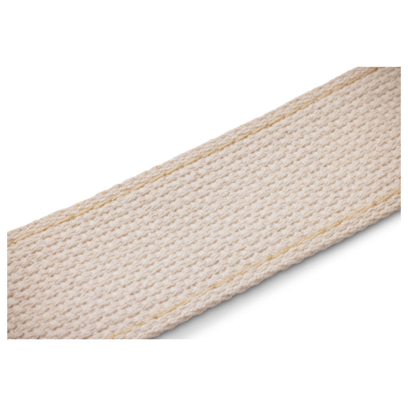 Taylor Academy Strap Jacquard Leather & Cotton Guitar Strap - White/Brown - Bananas at Large®