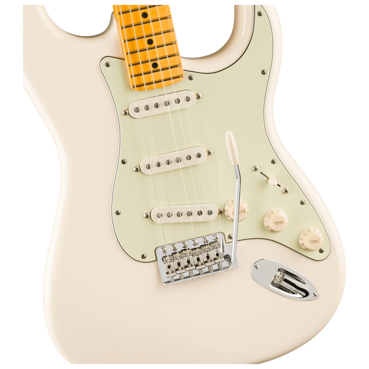 Fender Limited Edition American Professional Classic Stratocaster Electric Guitar w/ Fender Silent System - Maple Fingerboard - Olympic White