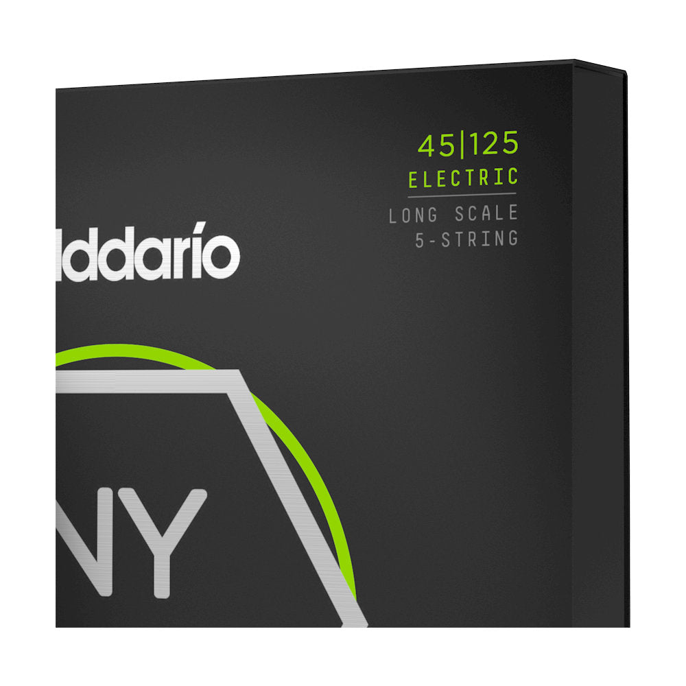 D'Addario NYXL45125 Long-Scale 5-String Bass Strings - Light Top/Medium Bottom 45-125