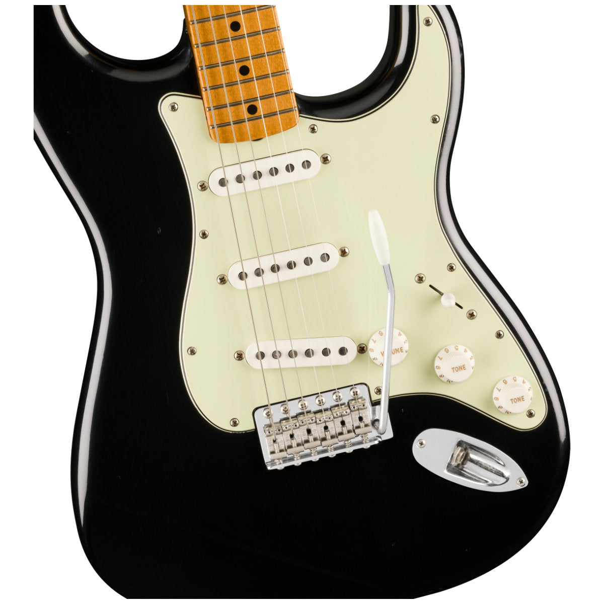 Fender Limited Edition Vintera® II Road Worn® '60s Stratocaster® Electric Guitar - Maple Fingerboard - Black - Bananas at Large®