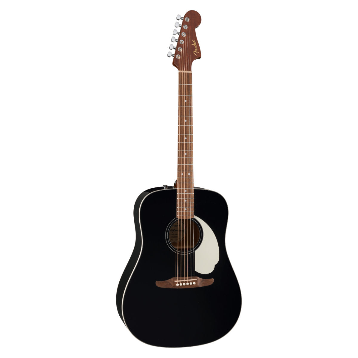Fender California Standard Redondo Acoustic Guitar - Spruce Top - Ivory Pickguard - Black