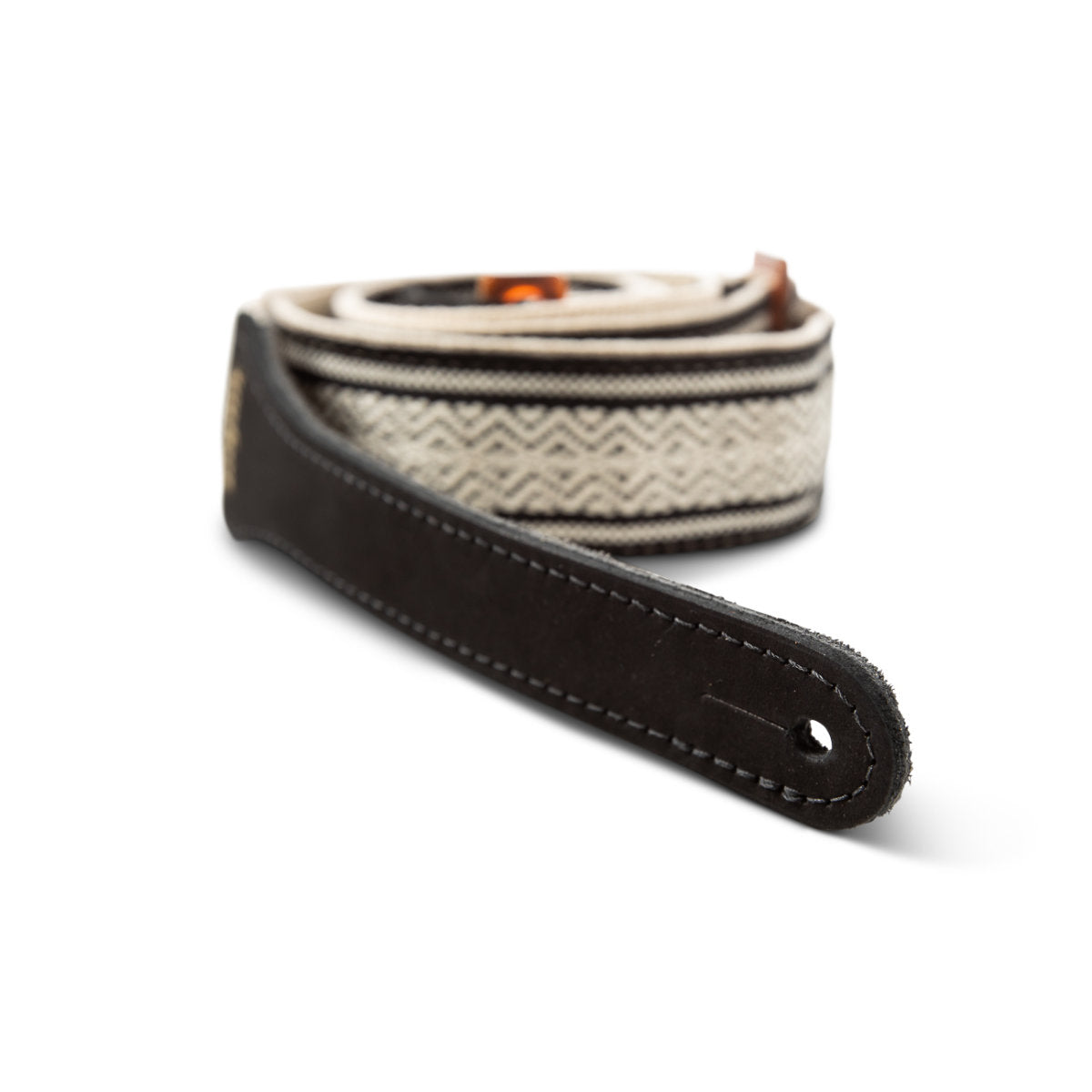 Taylor 2in Academy Jacquard Leather Guitar Strap - White/Black