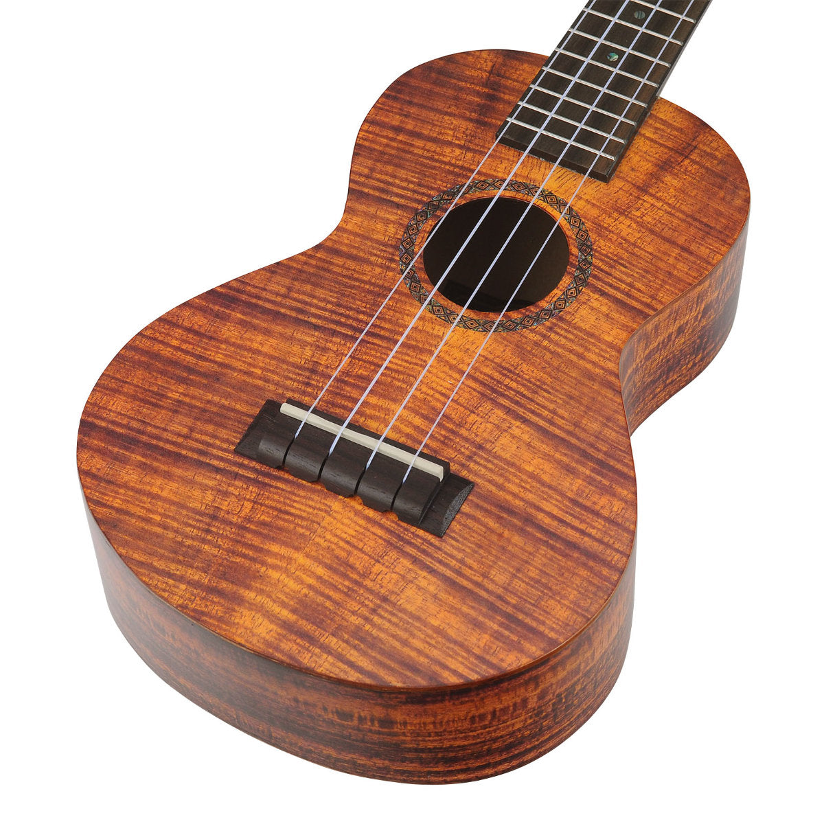 Mahalo MA2KA Artists Elite Series Concert Ukulele - Koa Photo Flame - Bananas at Large®