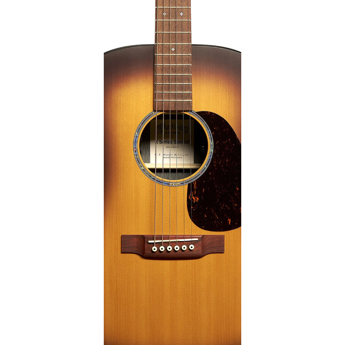 Martin D-X2E X Series Brazilian Burst Special Acoustic-Electric Guitar