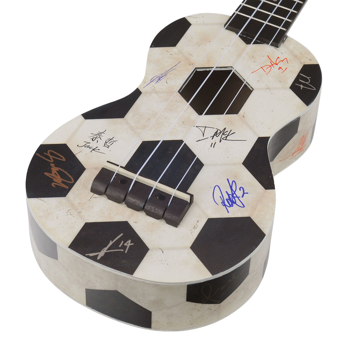 Mahalo MA1FB Art II Series Soprano Ukulele - Football (Soccer) Motiff