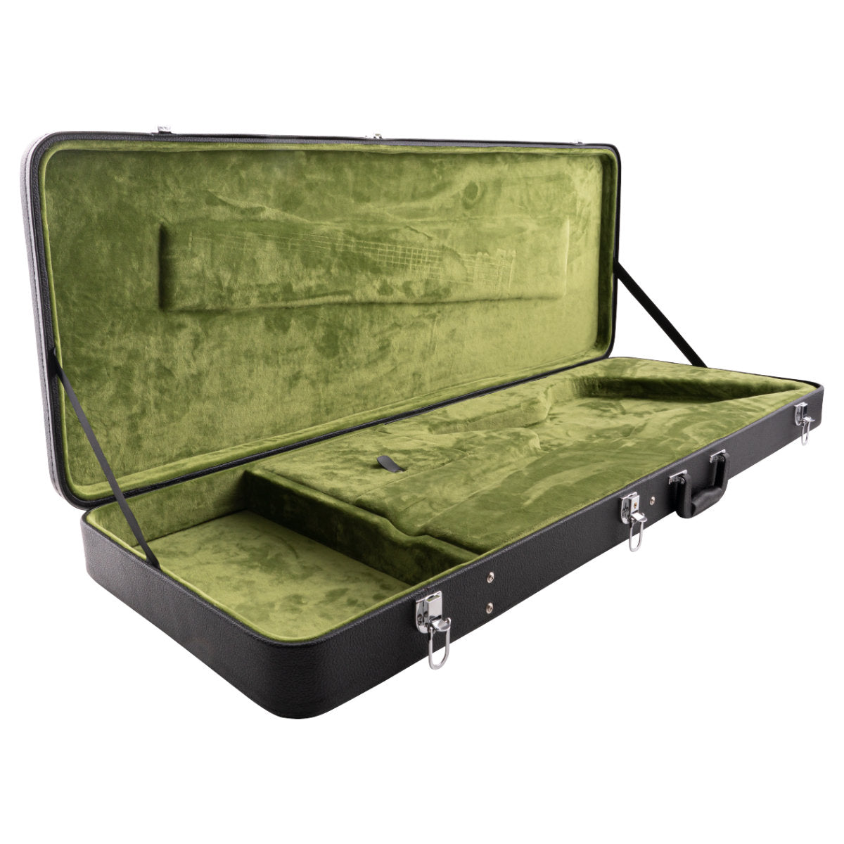 EVH Shark Case - Black w/ Green Interior