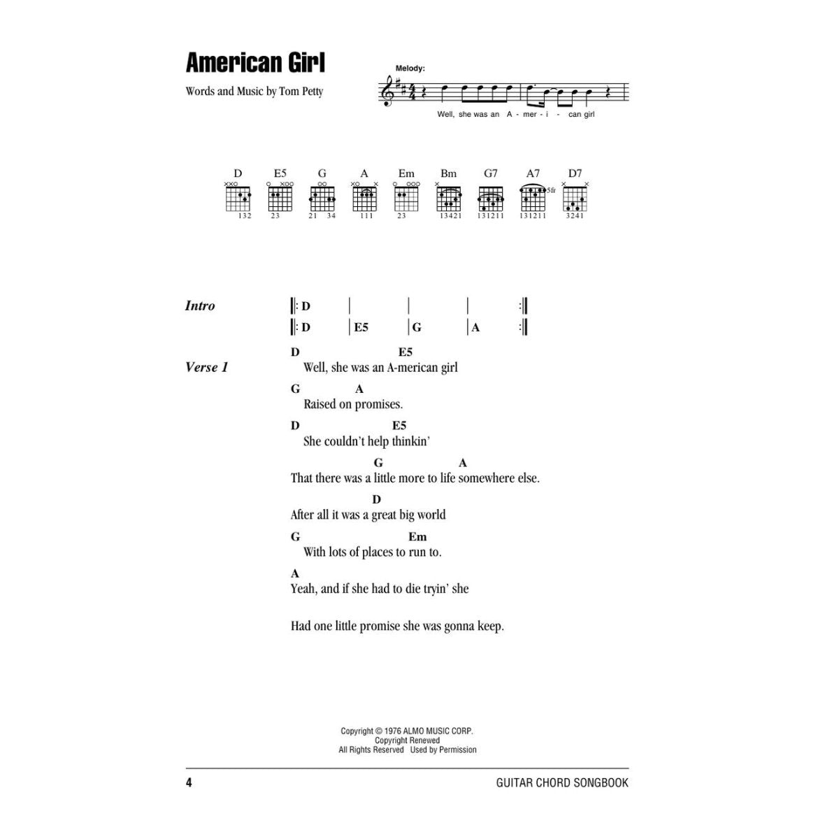 Hal Leonard Tom Petty Guitar Chord Songbook - Softcover - Bananas at Large®