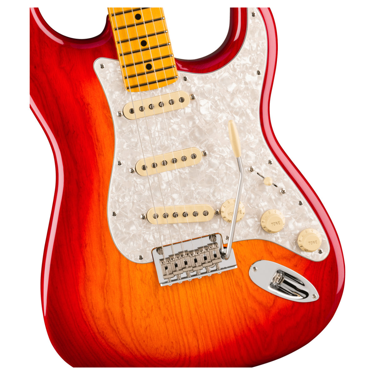 Fender American Professional Stratocaster Electric Guitar - Maple Fingerboard - Aged Cherry Burst
